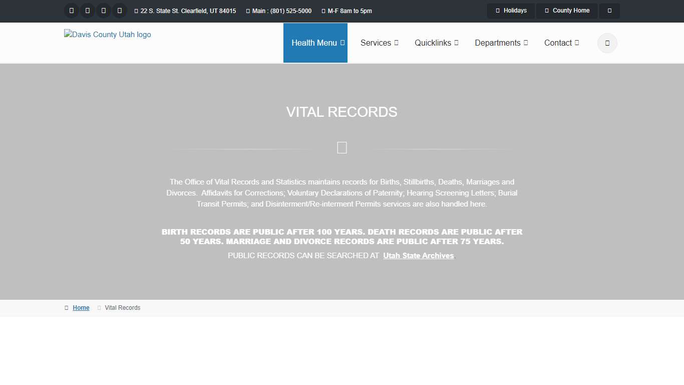 Vital Records